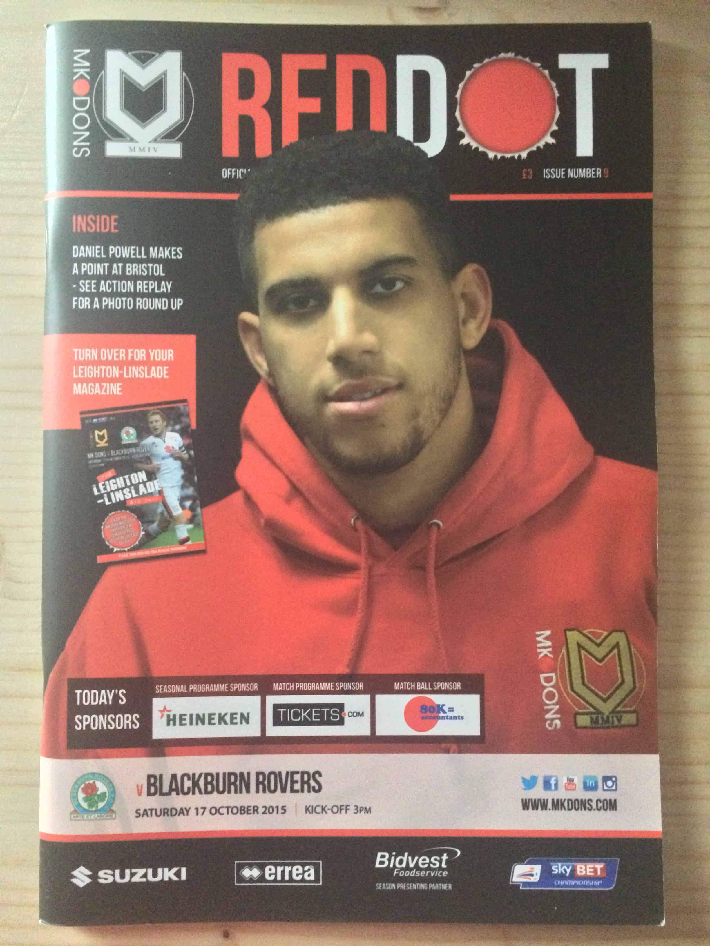 MK Dons (Milton Keynes Dons) v Blackburn Rovers FC